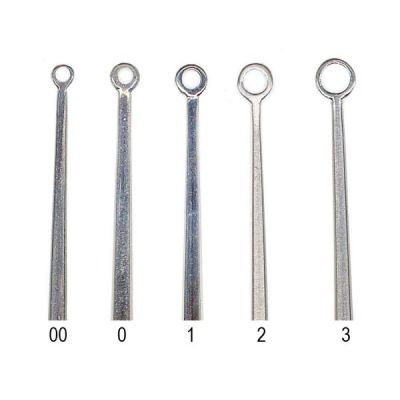 Buck ear curettes showing sizes 00 through 3