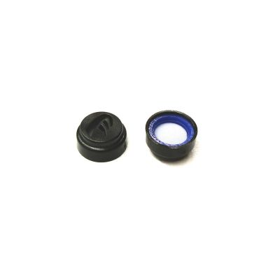 DM 15 acoustic filter, blue H with black outer casing
