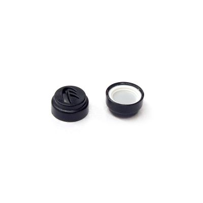 DM acoustic filter, white H 20 dB with black outer casing