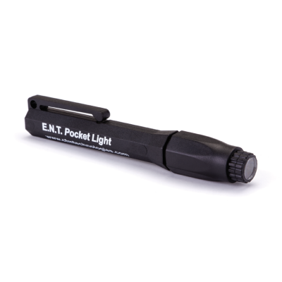 ENT Pocket Light with Tip and Batteries, Black