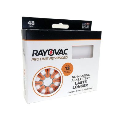 Rayovac ProLine Advanced Size 13 Battery, 48 Pack
