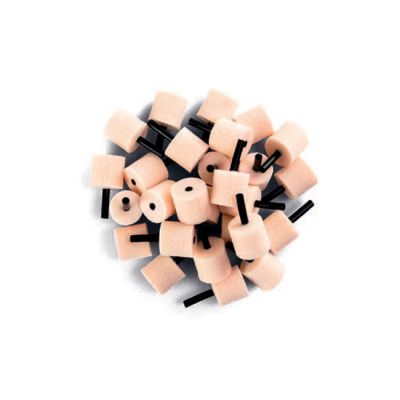 Medium foam insert tips. Pack of 100.