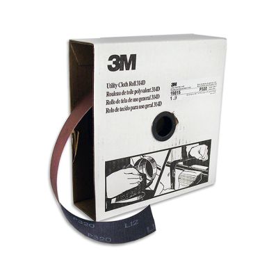3M 314D 1" maroon sandpaper roll, 320 grit