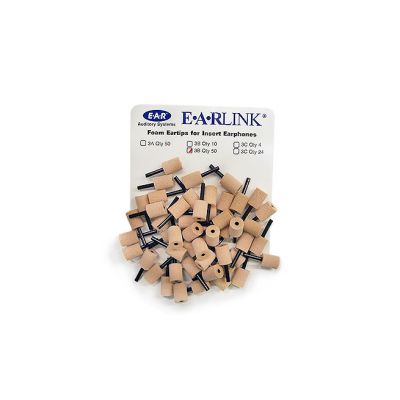 3M E-A-RLINK 3B Small Beige Foam Eartips, Case of 750