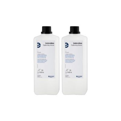 Egger 41000 Duplicating Silicone, Transparent, Two 1 Liter Bottles