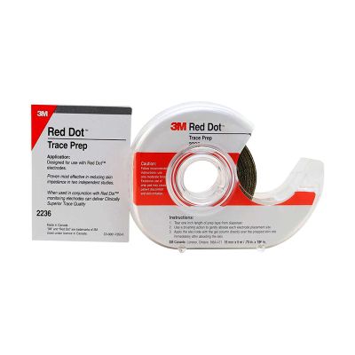 3M 2236 Red Dot Trace Prep shown with tape roll in dispenser.