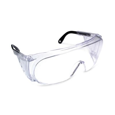 Safety glasses with clear lenses