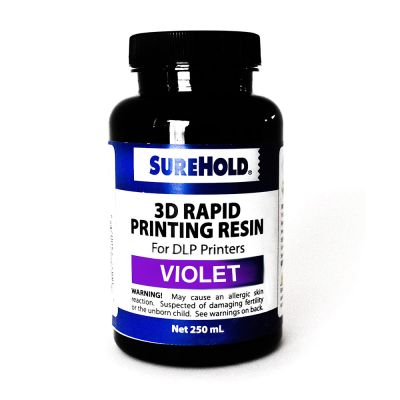 SureHold 94005 DLP Rapid Print Resin, Violet , 250 ml Bottle