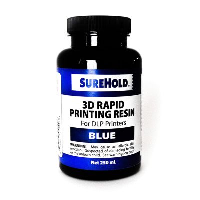SureHold 94009 DLP Rapid Print Resin, Blue, 250 ml Bottle