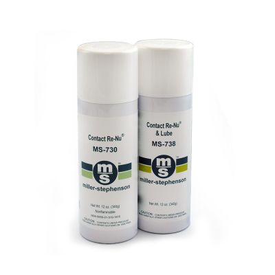 Contact Re-Nu and Lube MS-738 cleaning agent. 12 oz