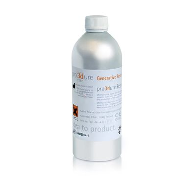 pro3drue GR-1 beige UV resin, 1000 g bottle.
