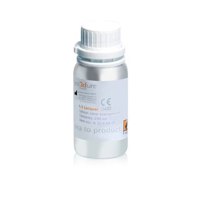 pro3dure L-1 UV Lacquer, Clear Transparent, 250 ml Bottle