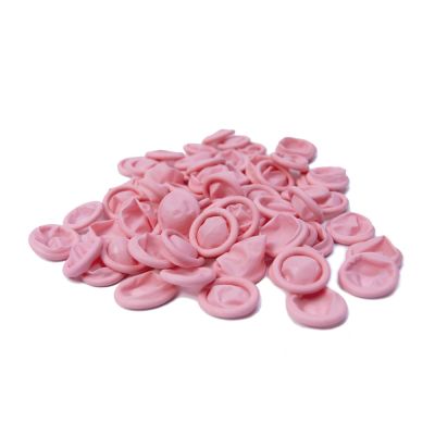Qualatex Cleanroom Anti-Static Pink Latex Finger Cots, Large, 720 per Package
