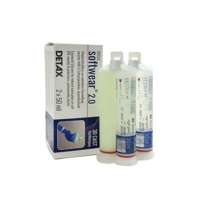 Detax 04237 Softwear 2.0, 60 Shore, Night Glow, Box of 2 Cartridges