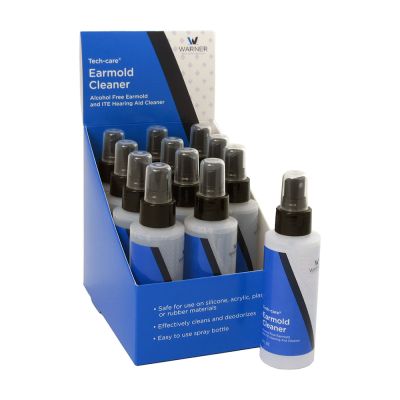 Tech-care Earmold Cleaner Spray, 4 oz Bottle, Box of 12