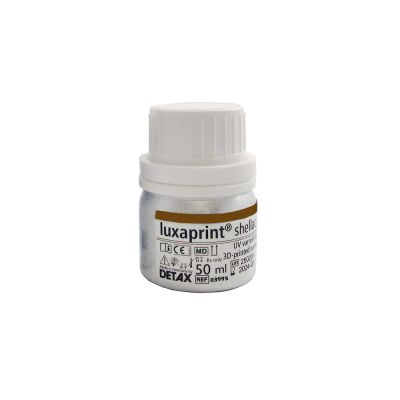 Detax luxaprint shellac color brown lacquer in 50 ml bottle