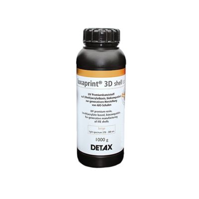 Detax 03513 Luxaprint 3D Shell Resin, Beige, 1000g Bottle