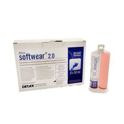 Detax softwear 2.0 rose transparent box and cartridge