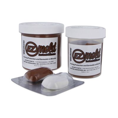 Westone EZ Mold Tub Set, Brown, 8oz Tub