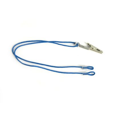 BTE Binaural OtoClip 55012 with Blue Nylon Cord