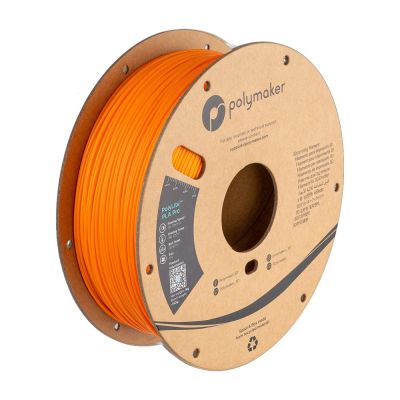 PolyLite PLA Pro orange 3D printing filament on a 1 kg spool.