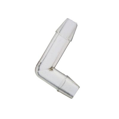 Elbow Connector, Clear Vinyl, 3/8" x 1/2"