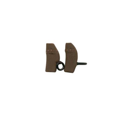 Ear Gear 57376 Micro Eyeglasses, Cordless, Binaural, Chocolate Brown