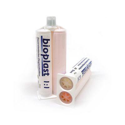 Detax 02427 Bioplast, 60 Shore, Rose Transparent, Box of 8 Cartridges