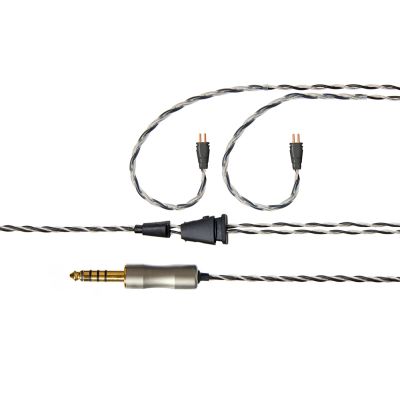 Linum 8030441 UltraBaX Cable, 2-Pin Earhook, 4.4 mm TRRRS, Zebra