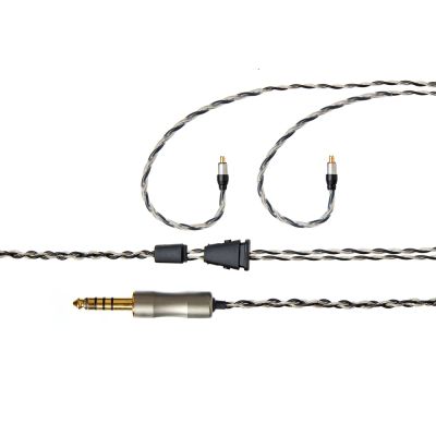 Linum 8030101 DualBaX Cable, T2 Earhook, 4.4 mm TRRRS, Zebra