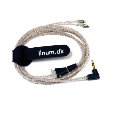Linum 8000215 SuperBaX Balanced Cable, T2 Plug, 2.5 mm TRRS, transparent color