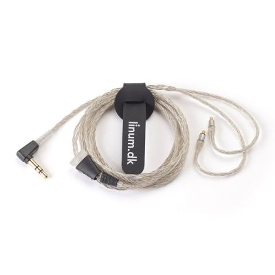 Linum 8000262 UltraBaX transparent cable with T2 plug on Earhook. 3.5 mm TRS jack.