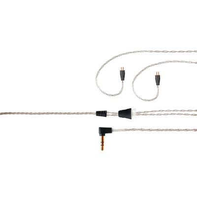 Linum 8000430 SuperBaX Cable, 2-Pin Earhook, 3.5 mm TRS, Transparent