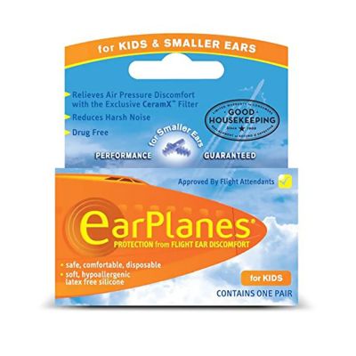 EarPlanes Kids size, one pair in box
