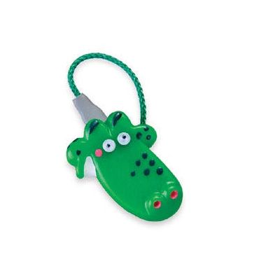 Binaural ITE Critter Clip, 15", Croc O`Dile, Green Cord