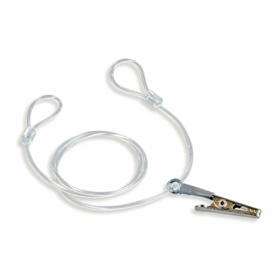 BTE Binaural OtoClip 54231, Clear Plastic Cord,  .15g