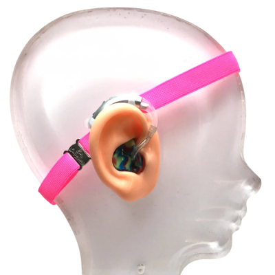 Ear Suspenders, Adult, Neon Pink