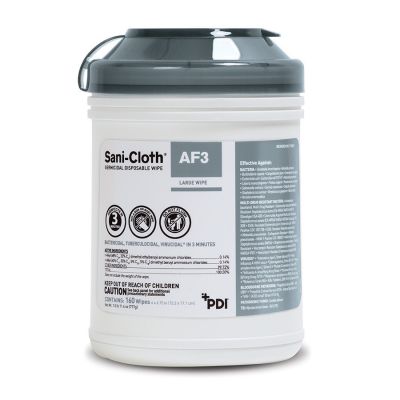 Sani-Cloth AF3 Germicidal Disposable Wipes, 160/Canister