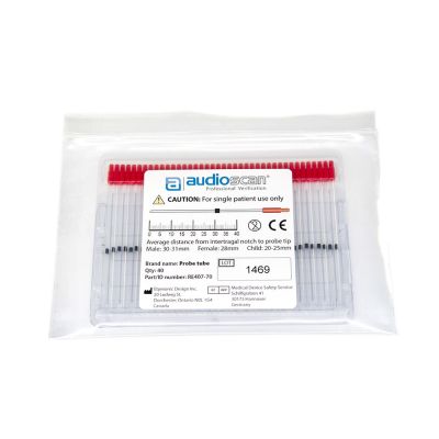 Red probe tubes. Pack of 40