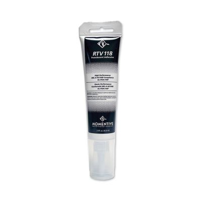 RTV 118 Silicone Adhesive, Clear, 2.8oz Tube