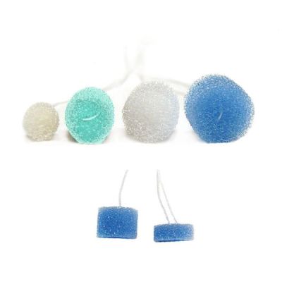 Foam ear stops showing sizes and styles