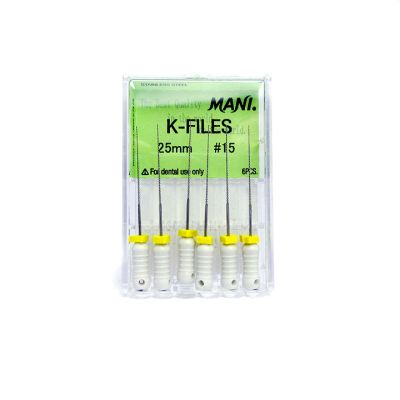 Endodontic Files, #15 White, Pack of 6