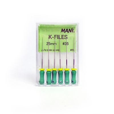 Endodontic Files, #35 Green, Pack of 6