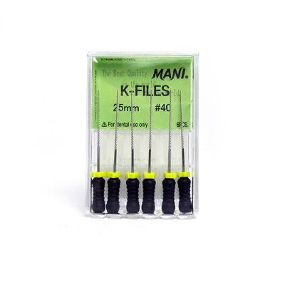 Endodontic Files, #40 Black, Pack of 6