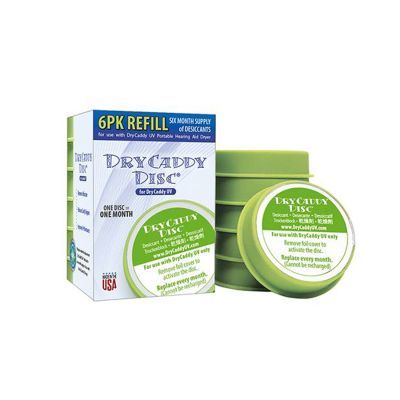 DryCaddy UV Disc Refill, Pack of 6 Desiccants