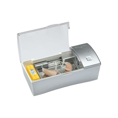 DryMax UV Hearing Aid Dehumidifier shown open