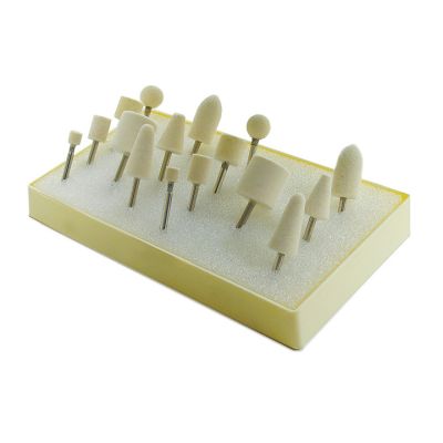 16 Piece Felt bob kit. 1/8" shanks. Medium or Hard density.