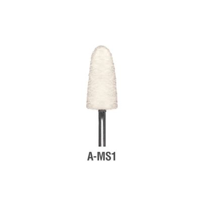 Felt bob, 1/8" shank. Size 1, medium density.