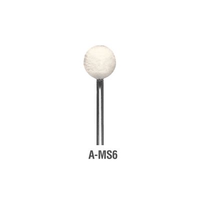 Felt bob with ball tip. Size 4 medium density.