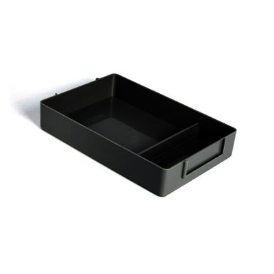 Black stackable supply tray
